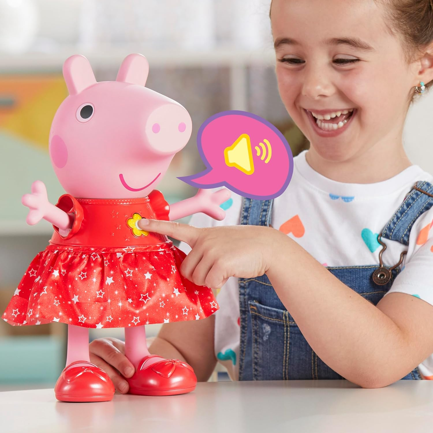 Peppa Pig Peppa&rsquo;S Muddy Puddles Party Singing and Dancing Doll, Interactive Electronic Preschool Toys, Learning Toy for Boys & Girls Ages 3+ image number 6