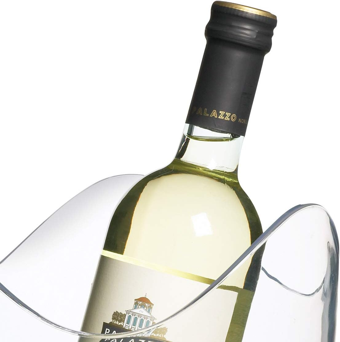 Barcraft Wine Cooler Bucket with Wavy Edge Design, for 1 Bottle, Plastic, Transparent, 3 Litre image number 5