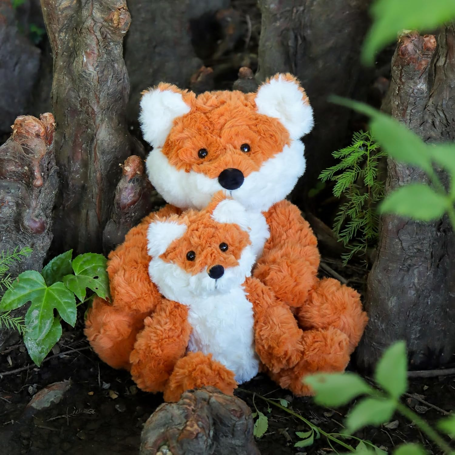 Apricot Lamb Toys Plush Yellow Fox Stuffed Animal Soft Cuddly Perfect for Child (Orange Fox,8 Inches)