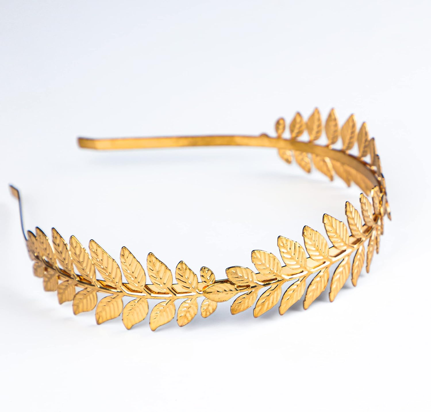 Greek Goddess Headband Costumes/Gold Leaf Branch Hair Band Crown/Bridal Wedding Headpiece image number 3