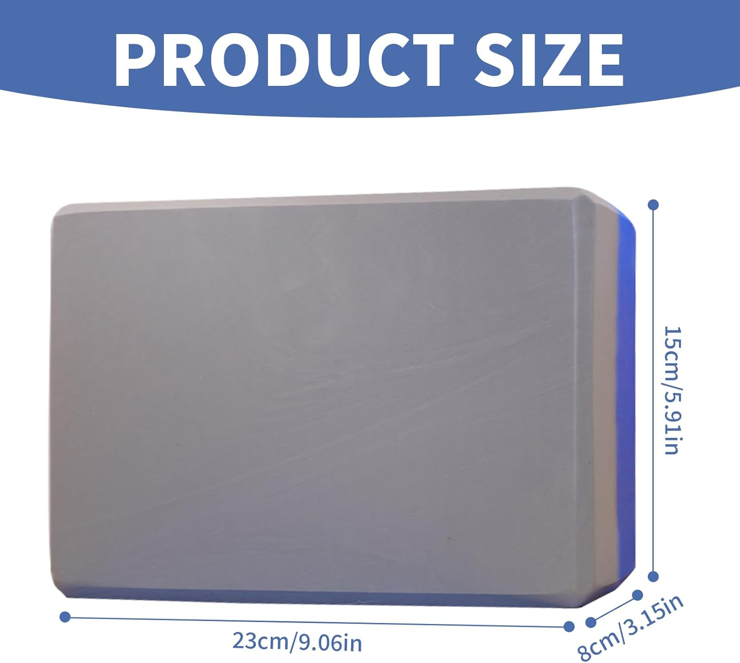 Yoga Block, High Density EVA Foam Yoga Brick,23X15X8 Cm Eco Friendly Pilates Block,2Pcs/1Pcs Non-Slip Foam Block Yoga Pilates Equipment Exercise Block Pilates Brick ﻿ image number 1