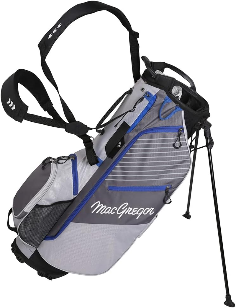 Macgregor Golf VIP 14 Divider Stand Carry Bag with Full Length Dividers - Blue/White/Red image number 5