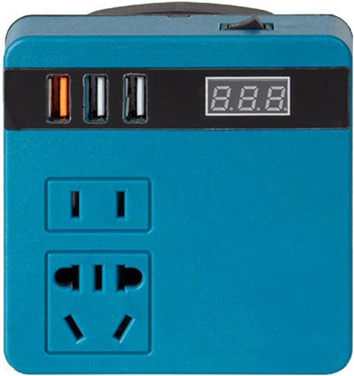 Xinyee 120W Lithium Battery Inverter Multifunction Lithium Tools Battery Inverter 21V to 220VAC Inverter Dual-Engine Intelligent Multiple Protections Inverter with Voltage Display Function