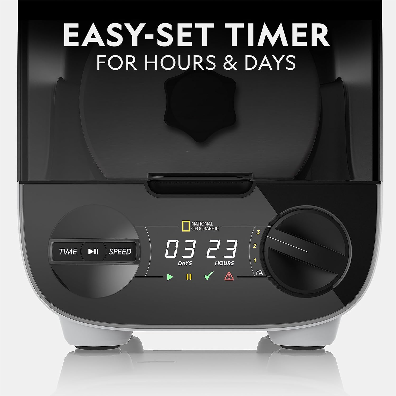 National Geographic Professional Rock Tumbling Kit - Patent-Pending Rock Polisher for Kids & Adults, Platinum Series Ultra Quiet, 2 Lb. Barrel, Rocks, Grit, Gemfoam Polisher, Rock Tumblers for Adults image number 4