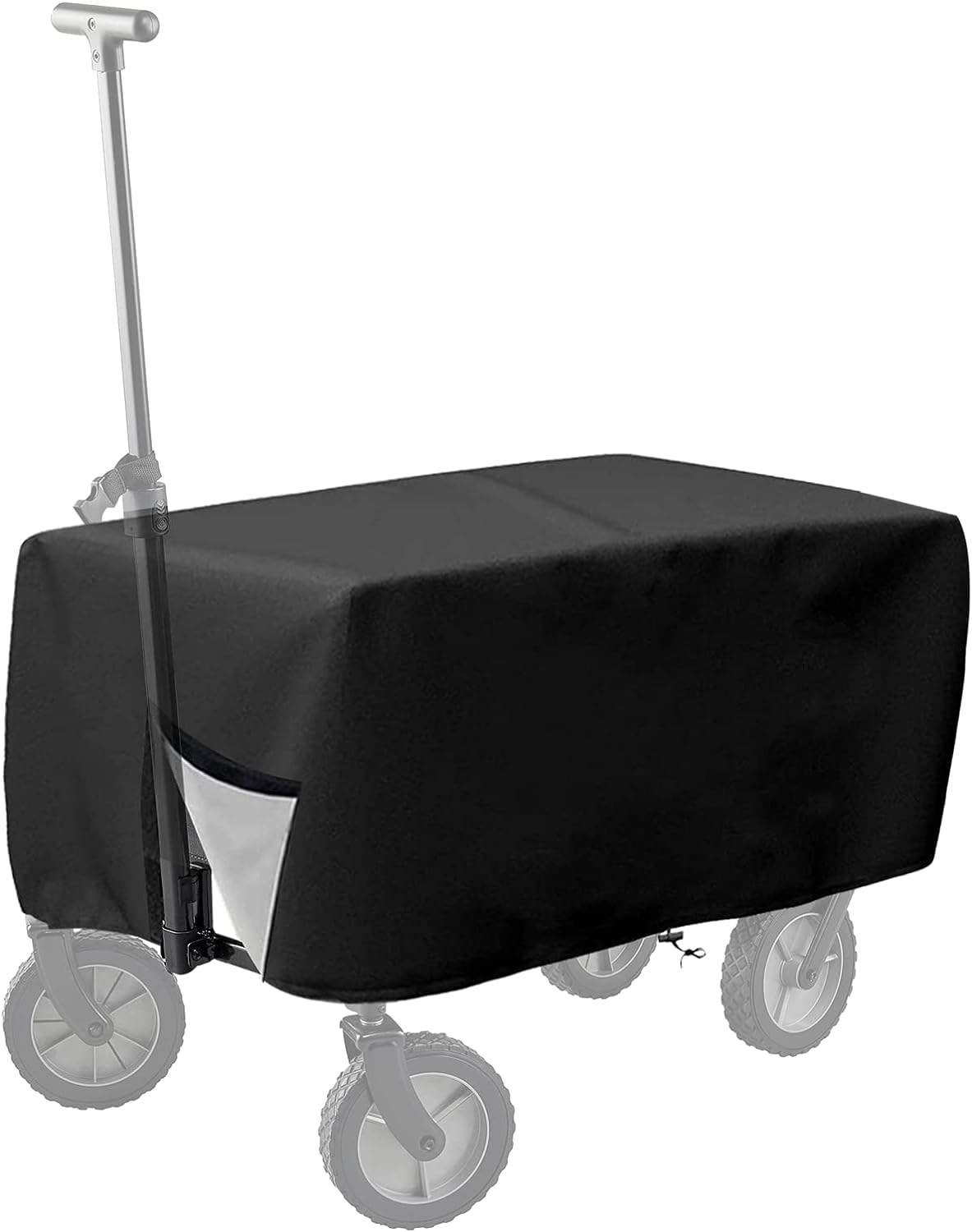 Outdoor Folding Wagon Cover 600D Oxford Cloth Protective Cover Waterproof Garden Wagon Cart Cover Heavy-Duty Dustproof Cover for Collapsible Wagon Carts (600D) image number 6