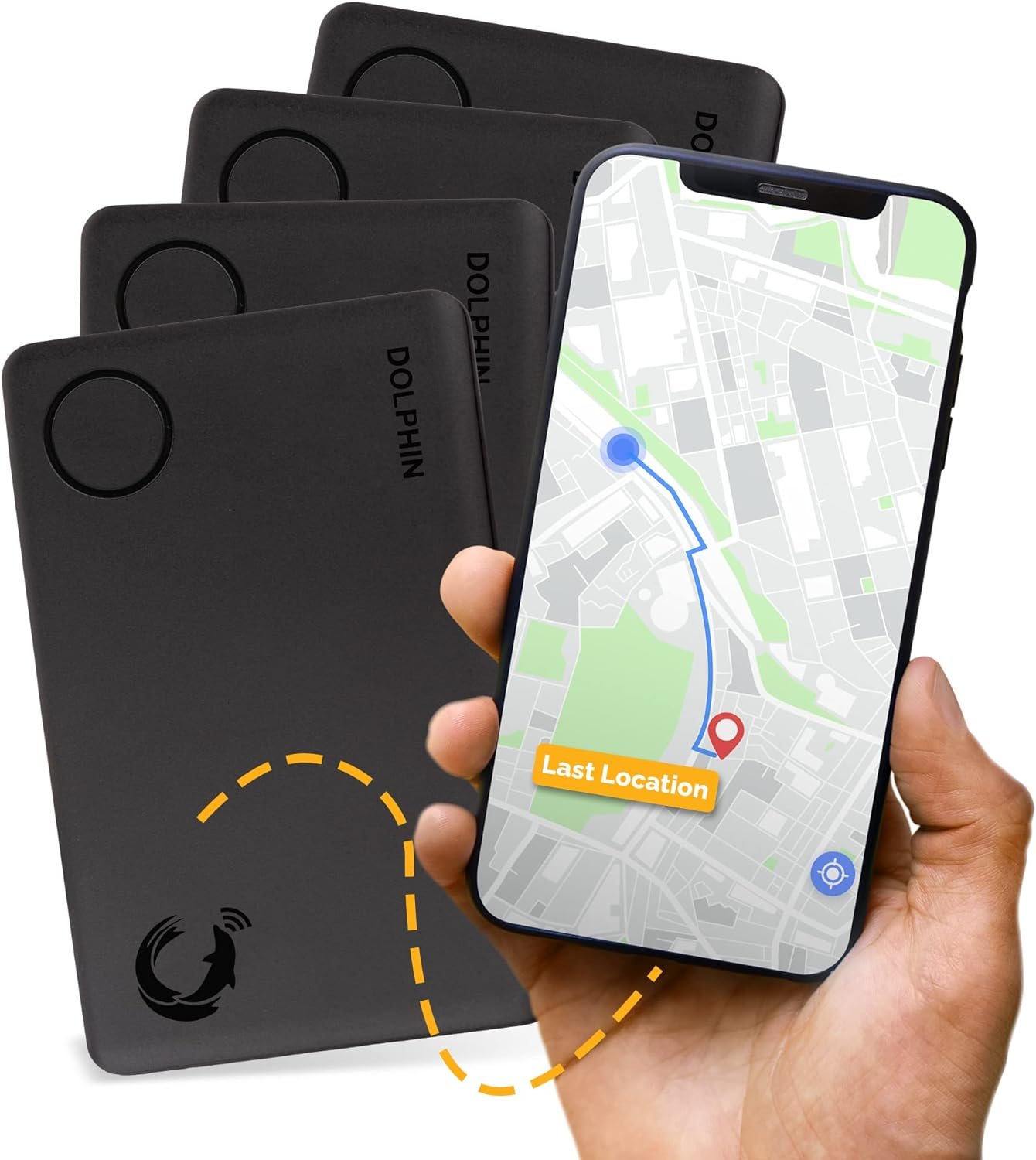 Tag8 Dolphin Slim Card Tracker Wireless Bluetooth Tracker with Anti-Lost & Anti-Theft Alarm, Item Locator for Key, Wallet, Luggage, Mobile & Other Item Finder Compatible with Ios & Android - Pack of 4 image number 6