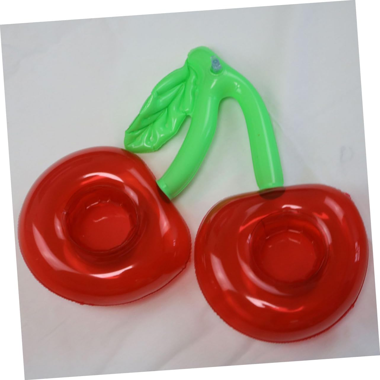 Inflatable Cherry Shaped Floating Drink Cup Holder 2Pcs Pool Party Accessories Outdoor Beverage Holders for Beach Swimming Pool Fun image number 1
