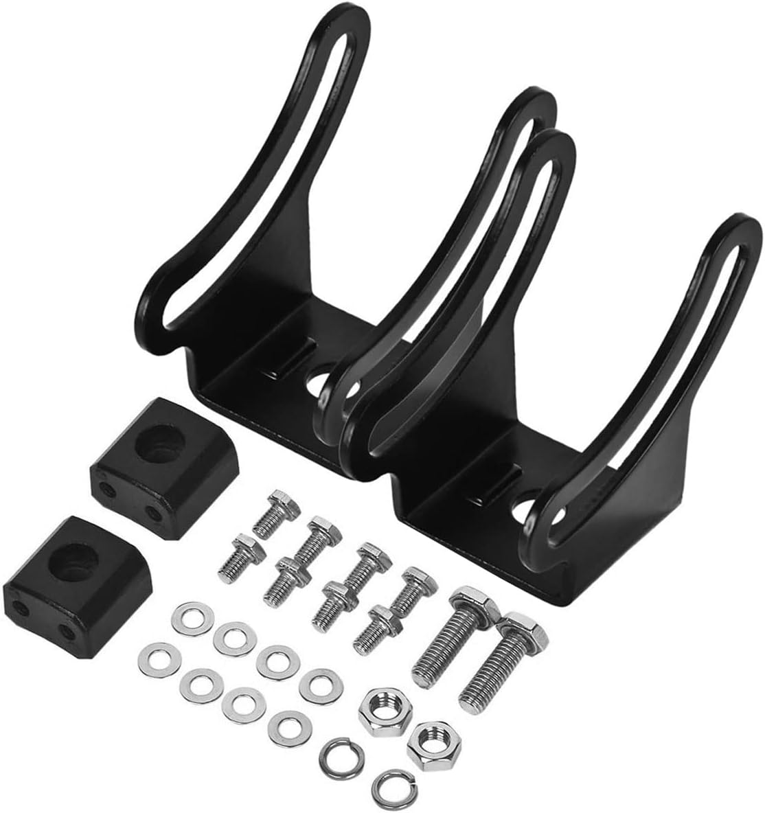 Base Mounting Bracket LED Light Bar Slide Mounting Bracket 2PCS Universal Adjustable Side Bracket Kit Holder for Most Straight or Curved Light Bars Pods Work Lights Fog Lights (Pack of 2) image number 5