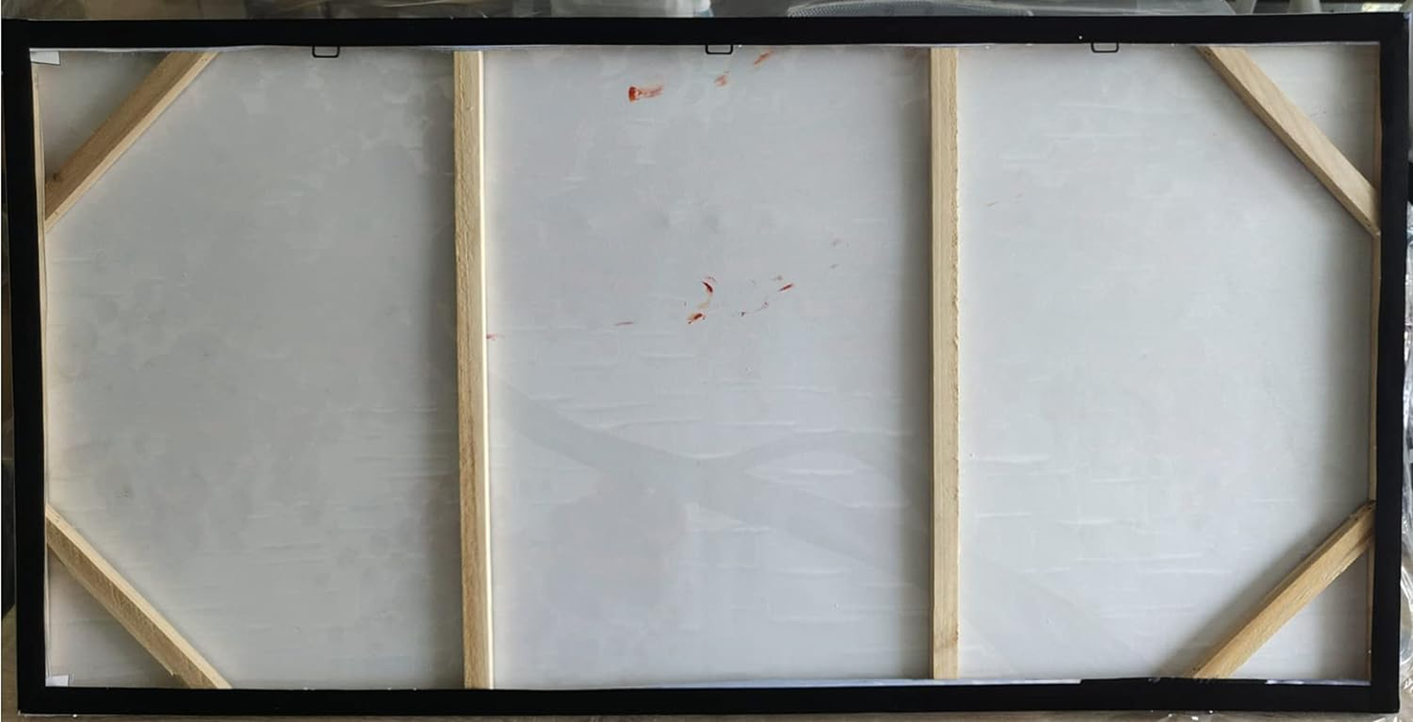 Framed Oil Painting,Hand Painted Modern Abstract Textured Big Wall Paintings,Can Be Hung Home Decoration Large Canvas Wall Art,Colorful Forest (100 X 50 Cm)