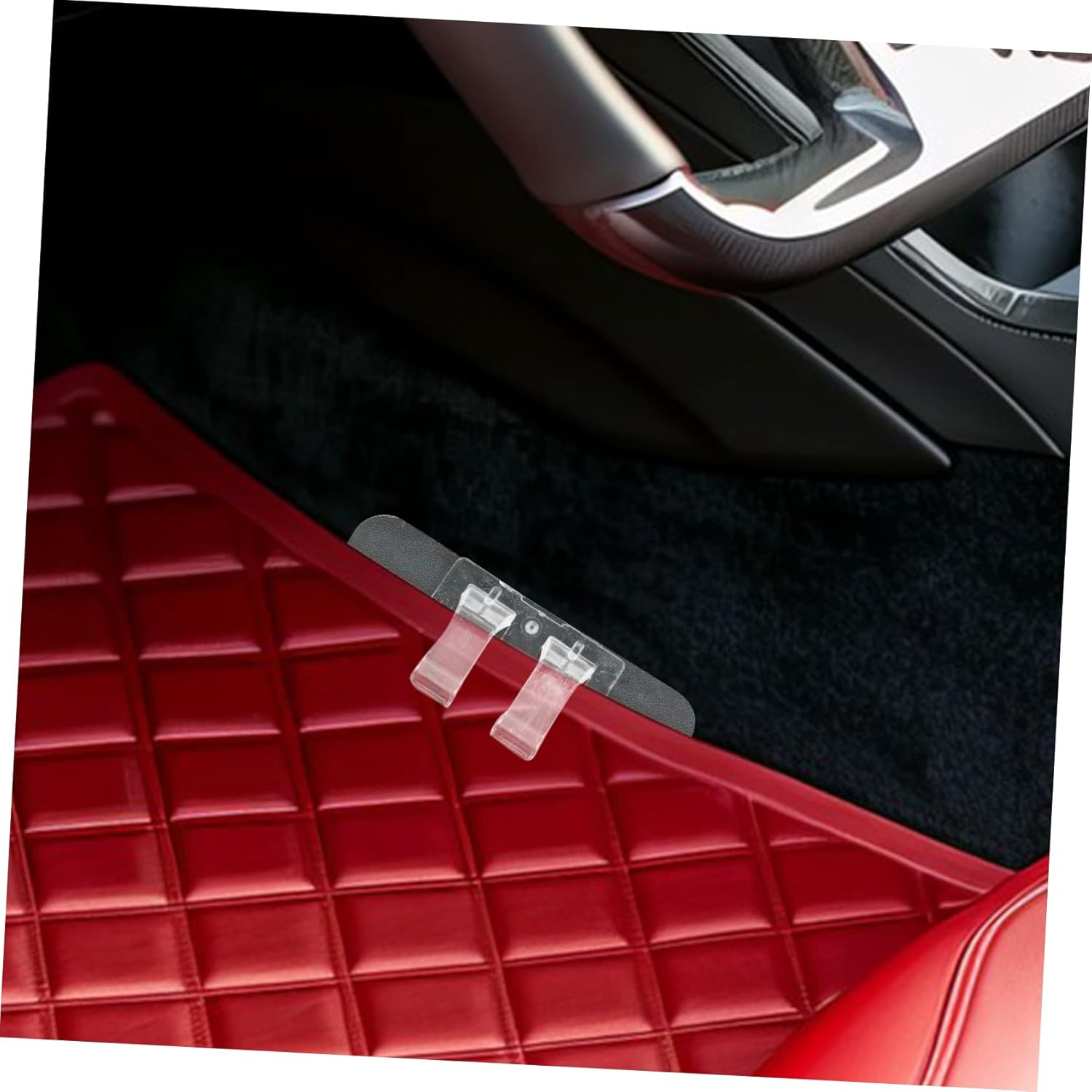 Gatuida 40Pcs Carpet Anti-Skid Mat Retainer Clips for Automotive Floor Mats Strong Adhesive Fasteners for Secure Grip Reusable and Easy to Install for Car Interior Protection image number 3
