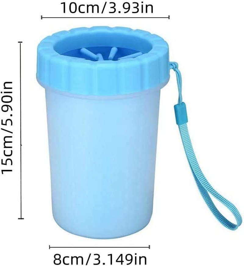 Dog Paw Cleaner Dog Paw Washer Cup, 1PC Dog Paw Cleaner Cup with Brush & Lanyard - Silicone Pet Paw Washer for Dogs, Portable Paw Cleaning Cup with Massage Bristles for Mud Dirt Remova image number 5