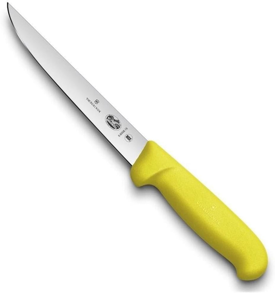 Victorinox Fibrox Straight Wide Blade Boning Knife, Yellow, 5.6008.15 image number 4