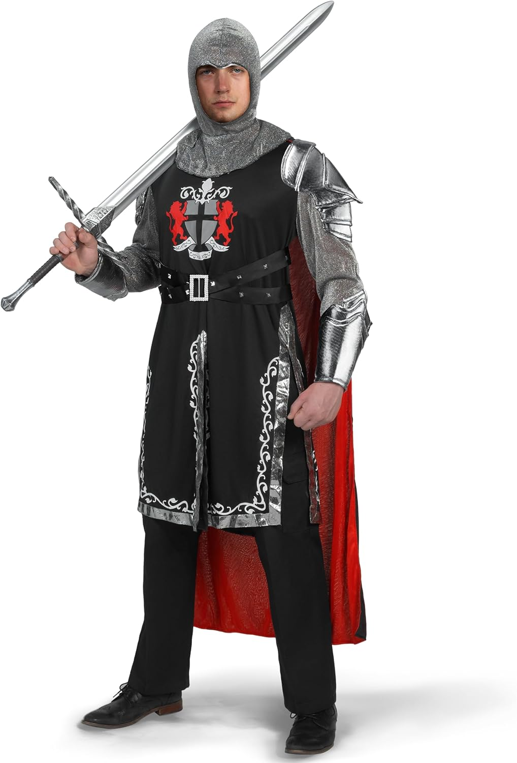 Spooktacular Creations Medieval Knight Costume Men for Adult Halloween Costumes, Gladiator Costume Set image number 5