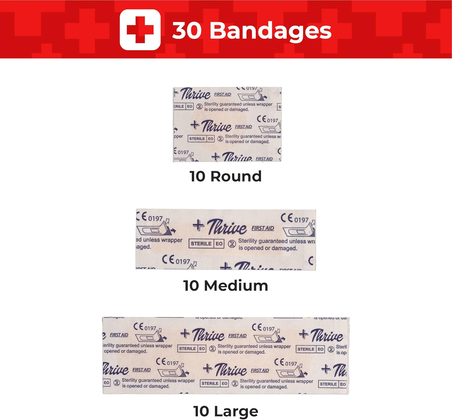 First Aid Kit &ndash; 66 Pieces &ndash; Small & Light Soft Shell Case - Packed with Hospital Grade Medical Supplies for Emergency & Survival Situations. Ideal for Car, Camping, Travel, Sports, Home, Hiking image number 3