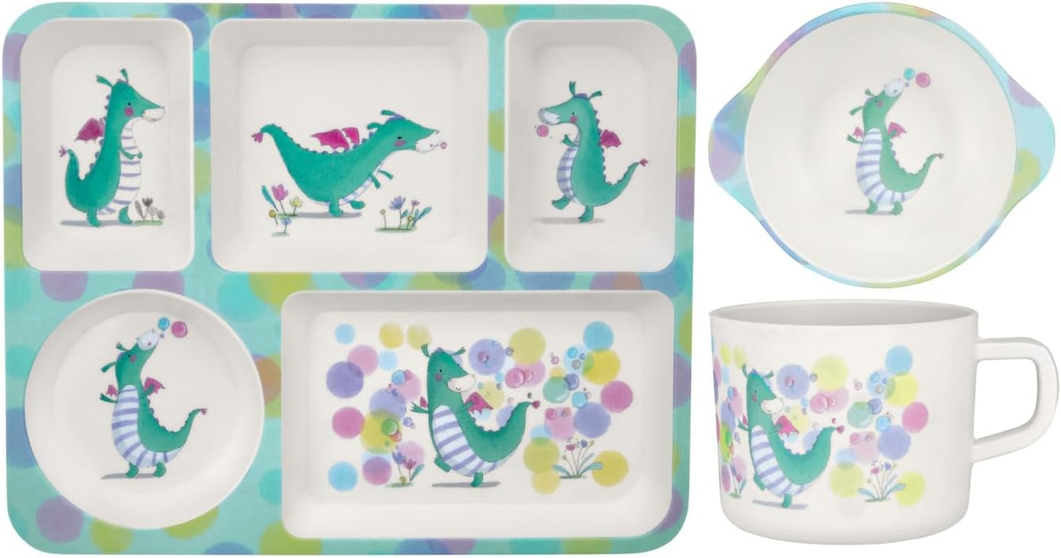 Maxwell & Williams Jedda Robaard Magical Tales Melamine 3Pc Dinner Set Dragon Gift Boxed image number 2