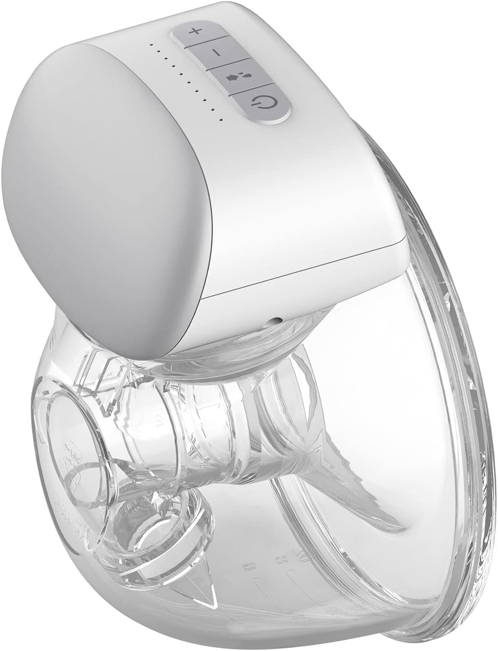 Eacam Wearable Breast Pump Hands Free Electric Single Portable Wearable Breast Cup 8Oz/ 240Ml Bpa-Free 3 Modes 10 Suction Levels Comfort Breastfeeding Milk Collector with 24Mm Flange