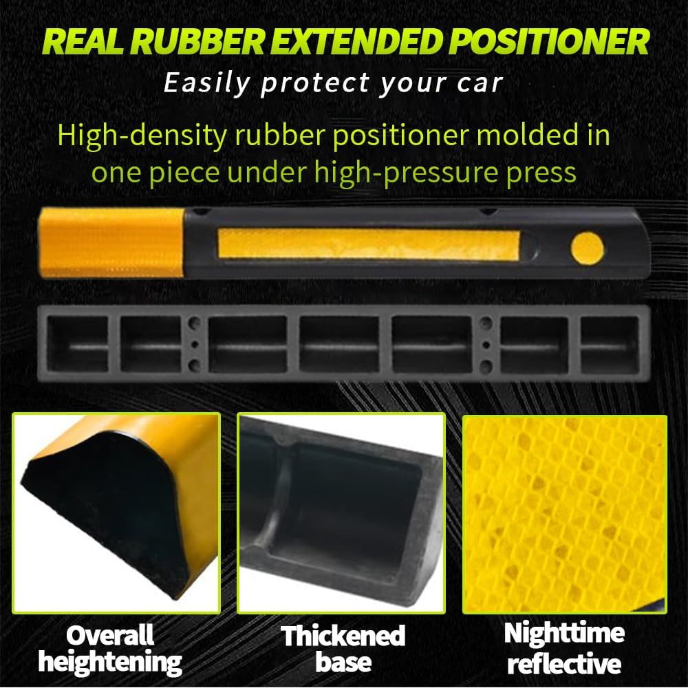 TOMVAES Garage Floor Stops for Vehicles,Truck Curb Tire Wheel Guide Blocks, Car Park Aid Assist Bumpers/Stopper for Driveway Stop for Car Vans Trucks Tire Wheel Guide Block Protect Bumper image number 6