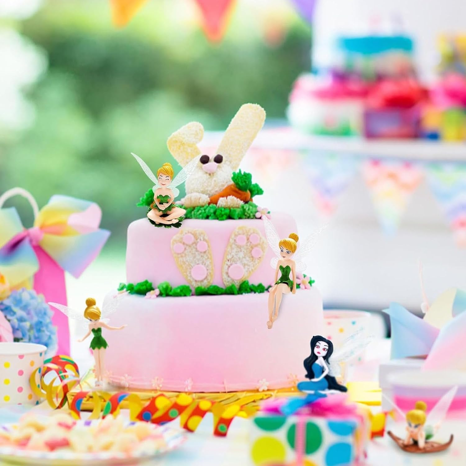 12Pcs Set Miniature Fairies Figurines Accessories for Fairy Garden, Miniatures Garden Fairies Resin Ornaments, Miniature Fairies Cake Tooper image number 3