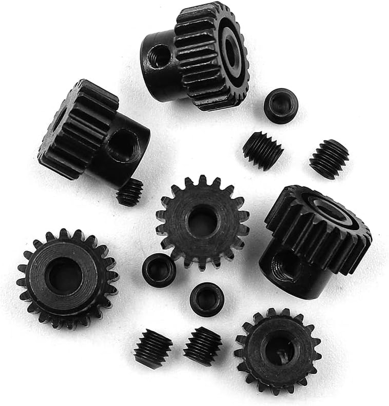 NUZAMAS 48DP Pinion Gear Set 17T 18T 19T 20T 21T 22T Metal Gear for 3.175Mm Shaft 1/10 RC Brushless Brush Motor M0.53 image number 5