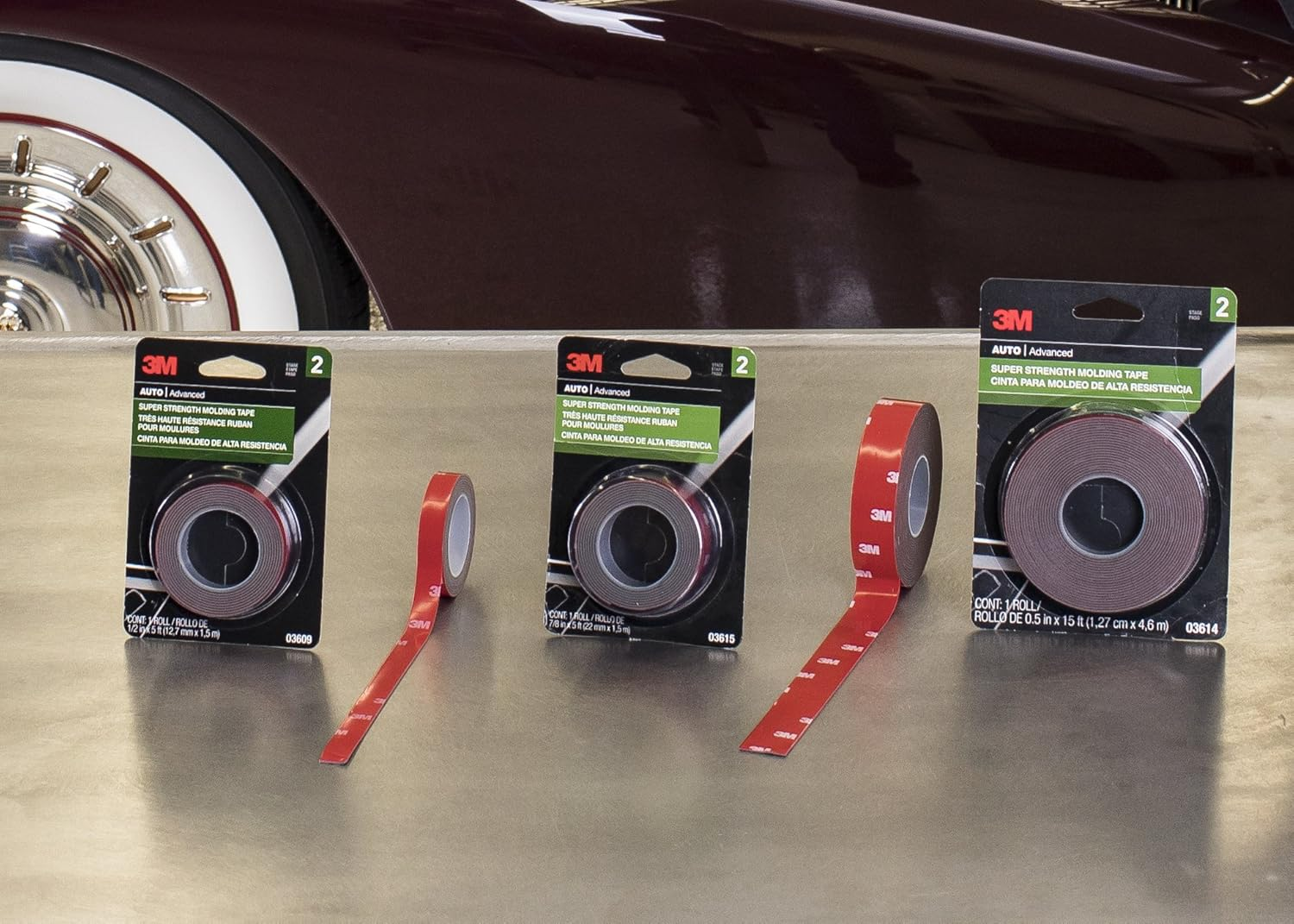 3M 03609 Scotch-Mount 1/2" X 5' Molding Tape image number 5