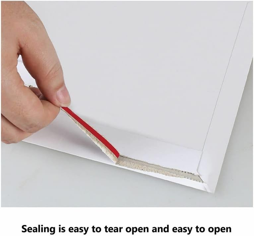 AIMALL 50 Pcs Card Mailer 01 160 X 240Mm 300GSM Envelope C5 A5 Size Tough Bag Replacement, Self-Seal Closure image number 6