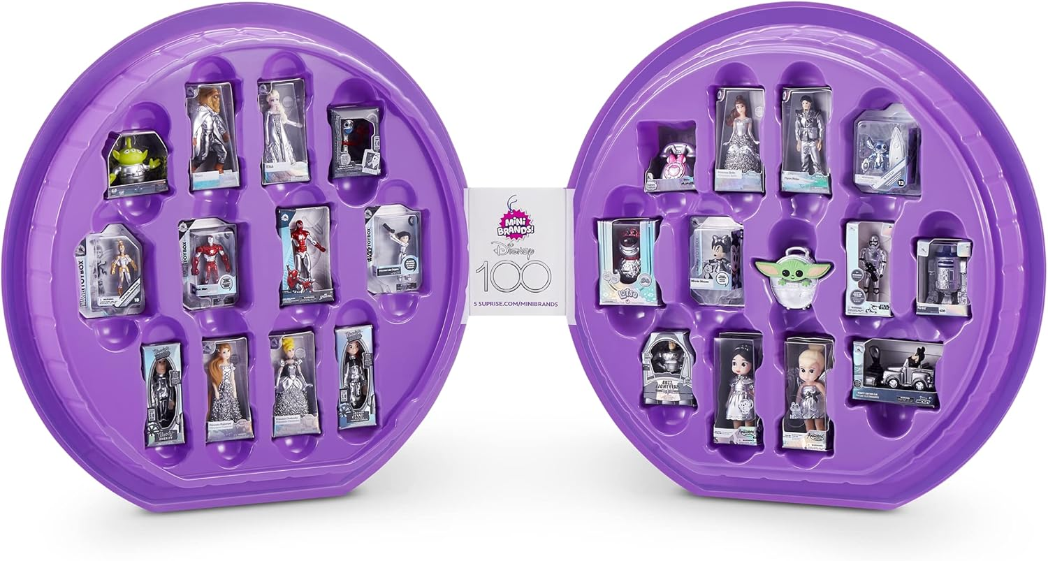 Disney Platinum 100 Years of Wonder, Mini Brands Limited Edition Collector'S Case, Store and Display 100Th Anniversary Surprise Collectible Toys image number 6