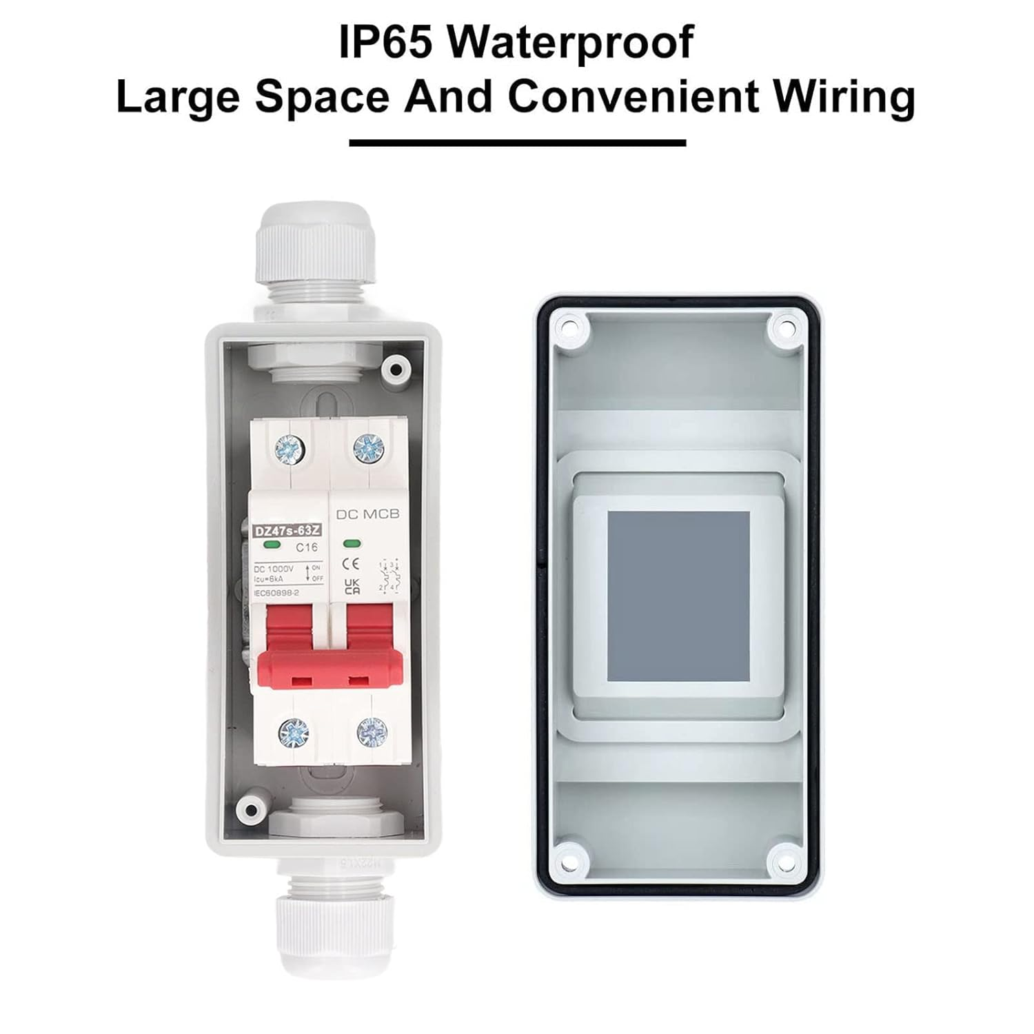 DC Circuit Breaker 2P 16A Isolator DC Disconnect Switch for Solar PV System image number 1