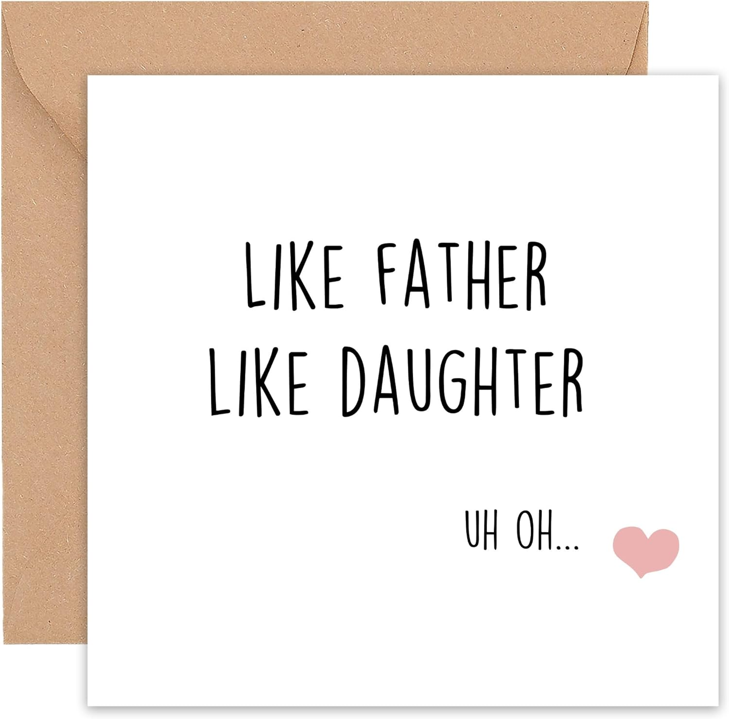 Fathers Day Card - Funny Father'S Day Cards for Dad Daddy Father S Stepdad Stepfather Husband - from Daughter Both of Us Children - Gifts - from Daughter - 15Cm&hellip;