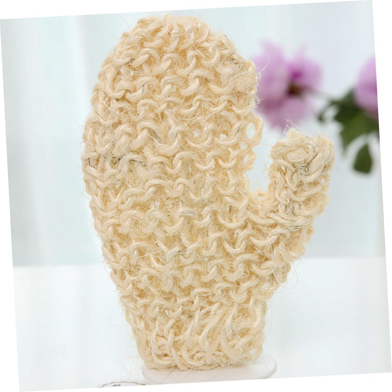 Double Sided Exfoliating Gloves and Bath Mittens Set, Natural Sisal Body Scrubbing Gloves for Shower, Deep Skin Exfoliation and Dead Skin Removal, Suitable for Men and Women Daily image number 1