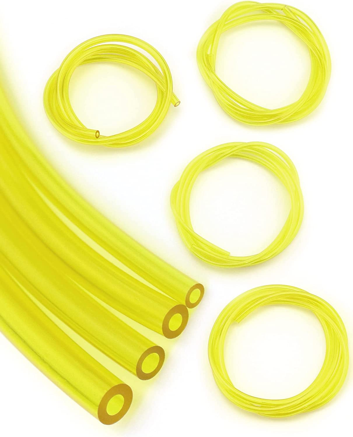 QWORK&reg; 4 Pieces Universal Fuel Line, Petrol Fuel Line Hose Tube,2 X 3.5Mm, 2.5 X 5Mm, 3 X 5Mm, 3 X 6Mm for Chainsaws, Blowers, Pressure Washers,1M image number 4