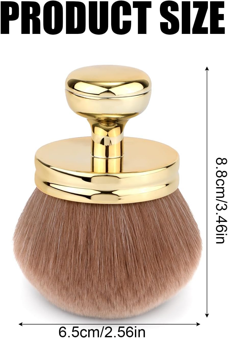 1Pc Extra Large Self Tanning Kabuki Brush - Wide Head Bronzer Body Makeup Brush for Self Tanner and Back Applicator image number 6