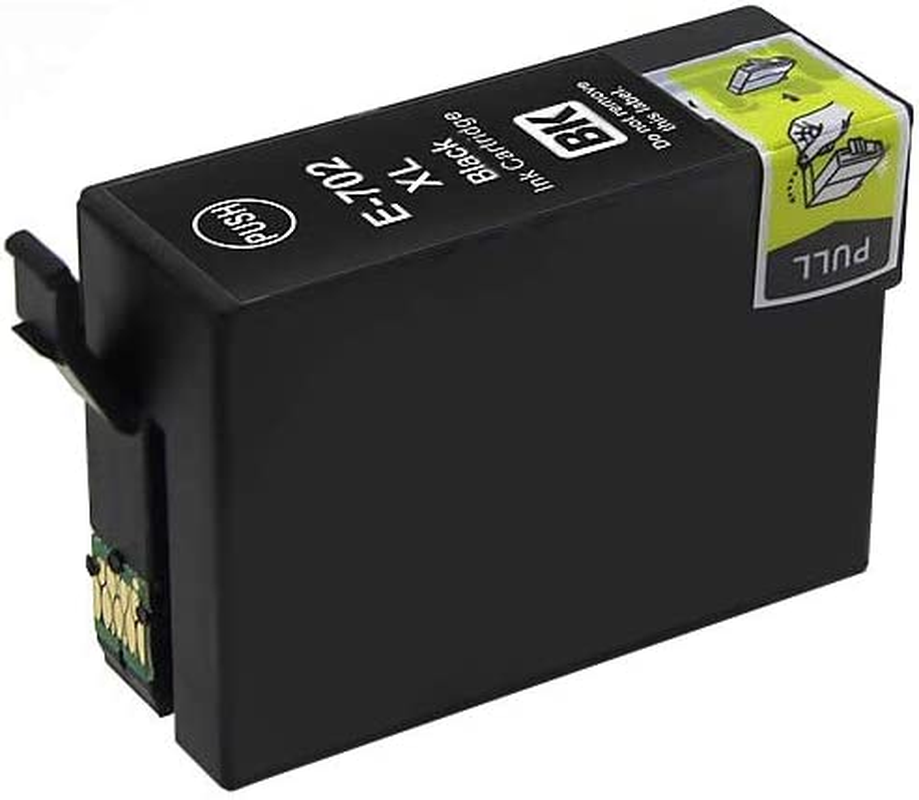 Generic 702XL Black Ink Cartridge for Epson Workforce Pro WF-3720 WF-3725