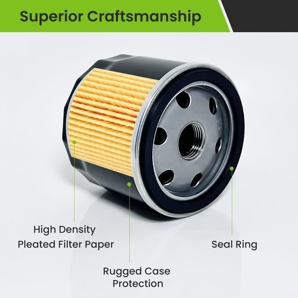 4 Pack 12 050 01 Oil Filter for Kohler 7000 Series Engine KH-12-050-01-S 12 050 01-S1 12-050-01-S 1205001S, Lawn Mower Oil Filter for Cub Cadet XT1 Compatible with Craftsman Troy Bilt Bronco image number 4