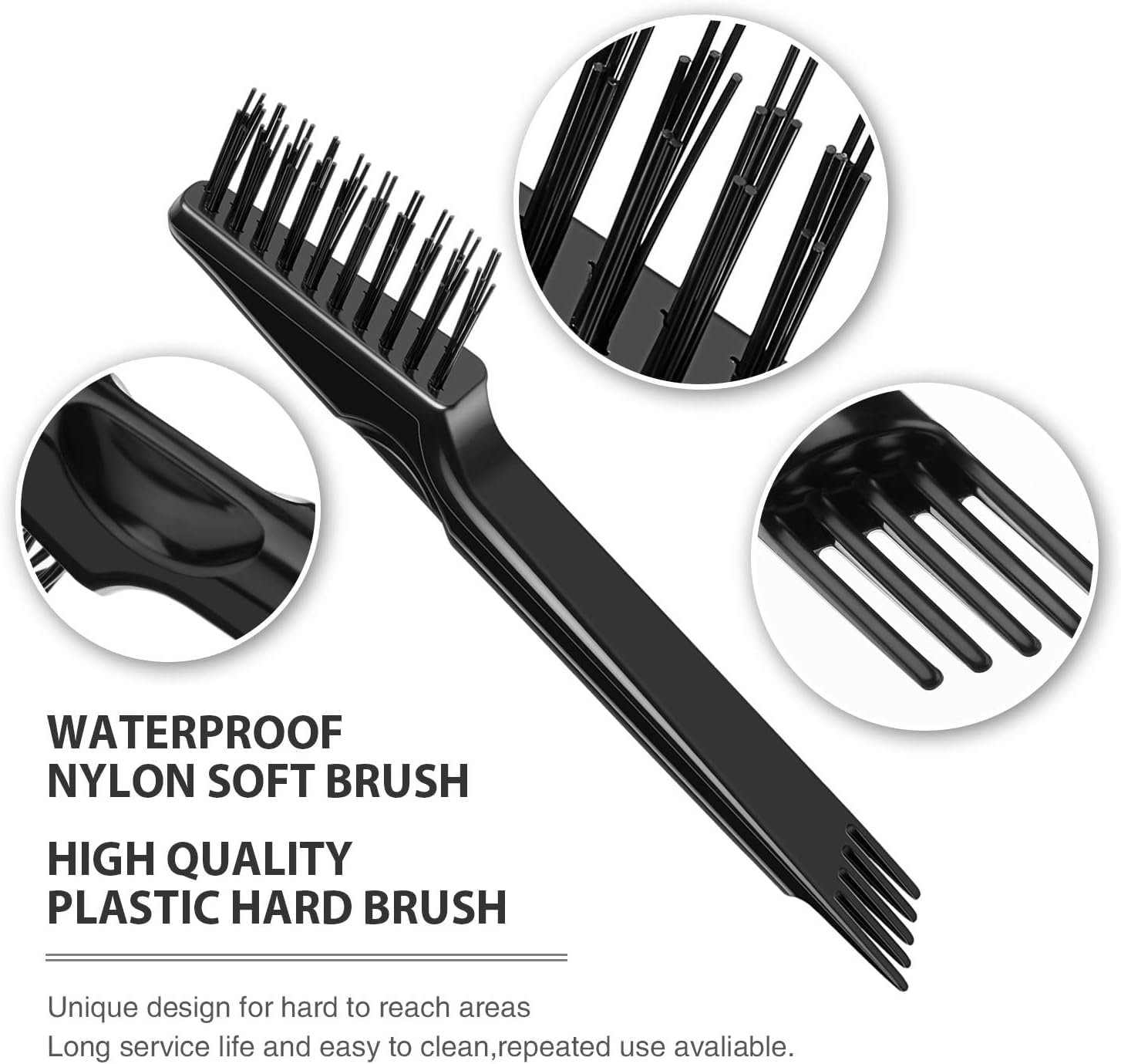 Hair Brush Cleaning Tool, WADY 2Pcs Hair Brush Cleaner, Comb Cleaning Brush Comb Cleaner Brush Hair Brush Cleaner Mini Hair Brush Remover Used to Remove Hair Dust at Home for Home and Salon Use image number 5