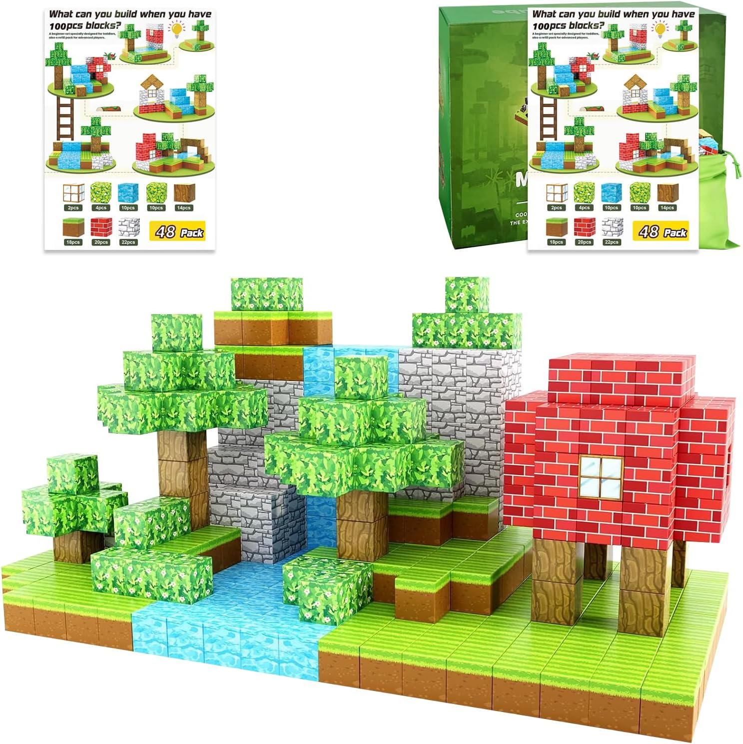 Magnetic Blocks - Build and Explore the Digital World with Magnetic Toys for Kids image number 2