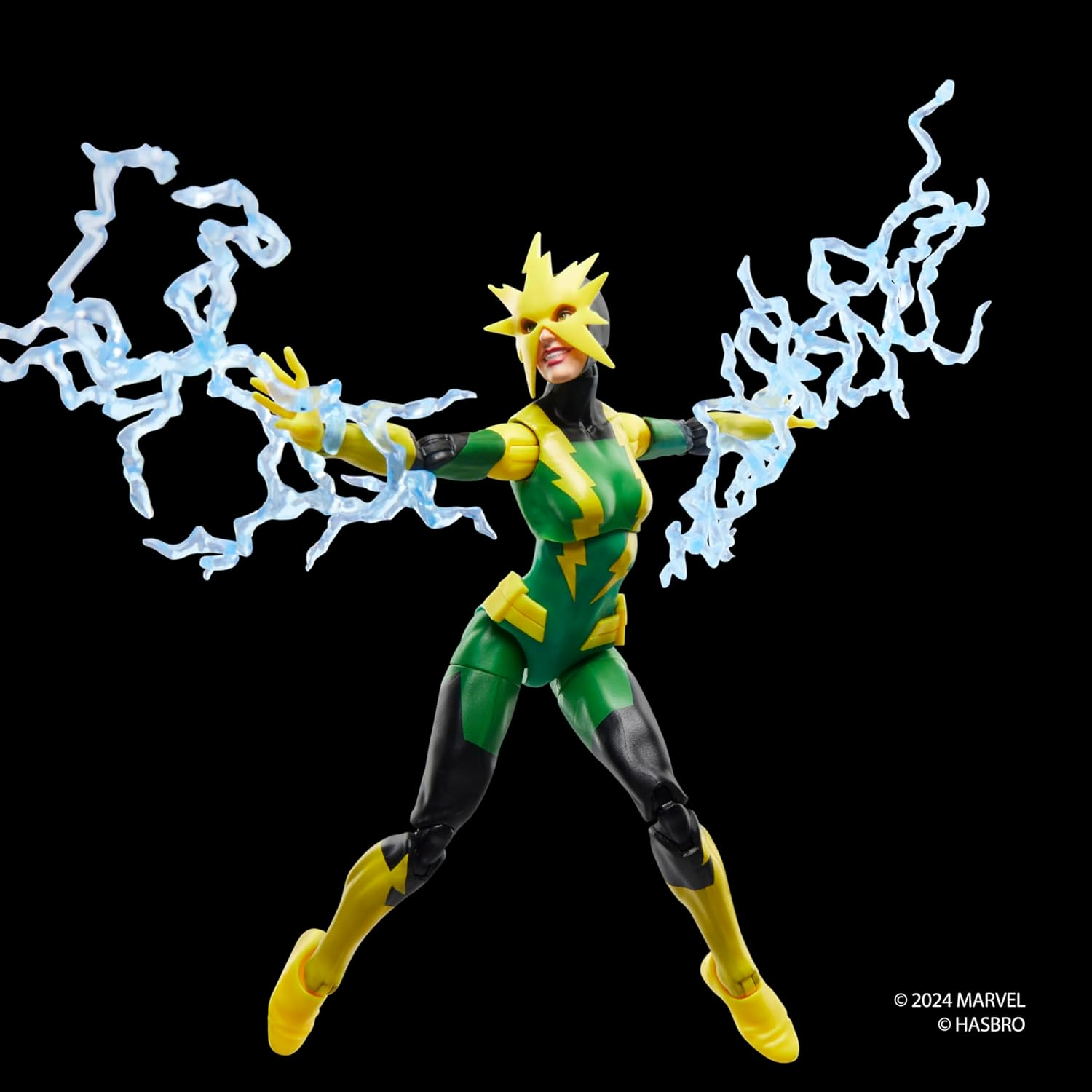 Marvel Legends Series Electro (Francine Frye), Retro Comics Collectible 6-Inch Scale Action Figure image number 2