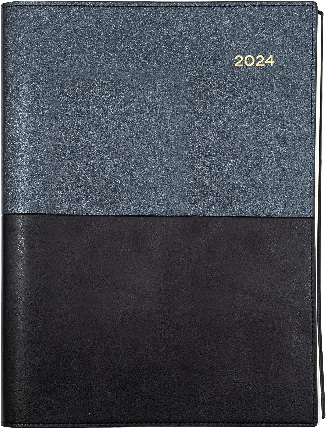 Collins Vanessa 2024 Diary - Day to Page, Size A5, Black
