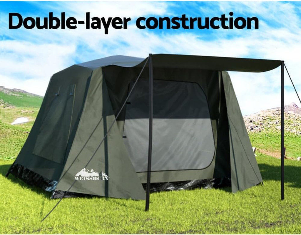 Weisshorn Beach Tent 2-3 Person Camping Tents, Portable Dome Shade Shelter, Easy Setup Lightweight Umbrella Sun Protection Outdoor Fishing Family Picnic Green image number 2