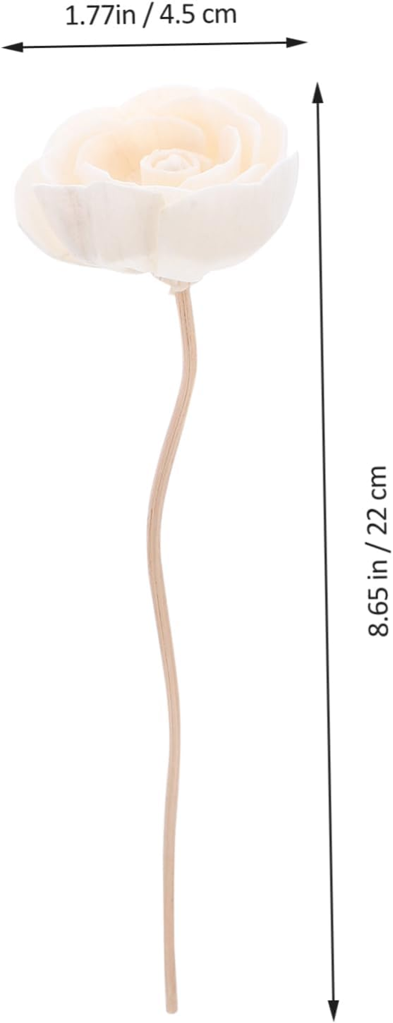 DOITOOL 50 Pcs Fragrance Diffuser Aroma Diffuser Scent Flower Rattan Oil Aroma Sticks Rose Flower Rattan Sticks Reed Stick Reeds Aroma image number 3