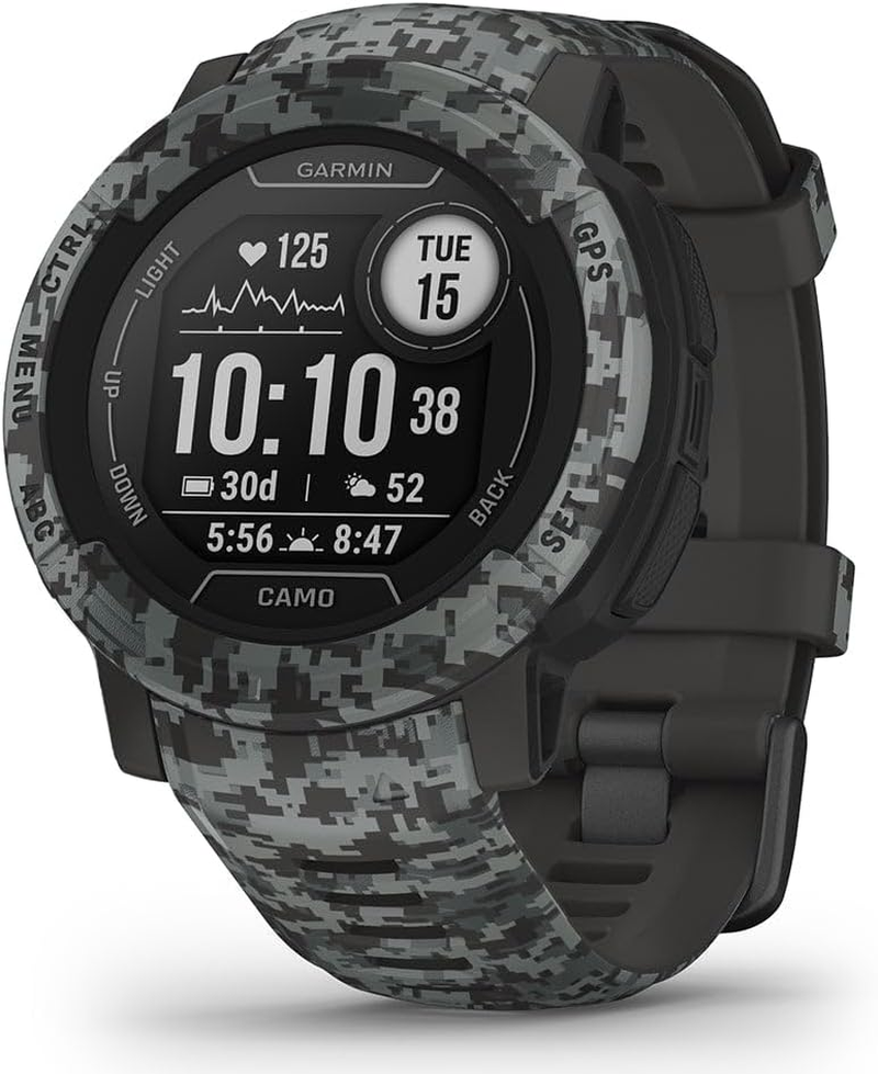 Garmin Instinct&reg; 2 Solar, Mist Gray, Rugged GPS Smartwatch