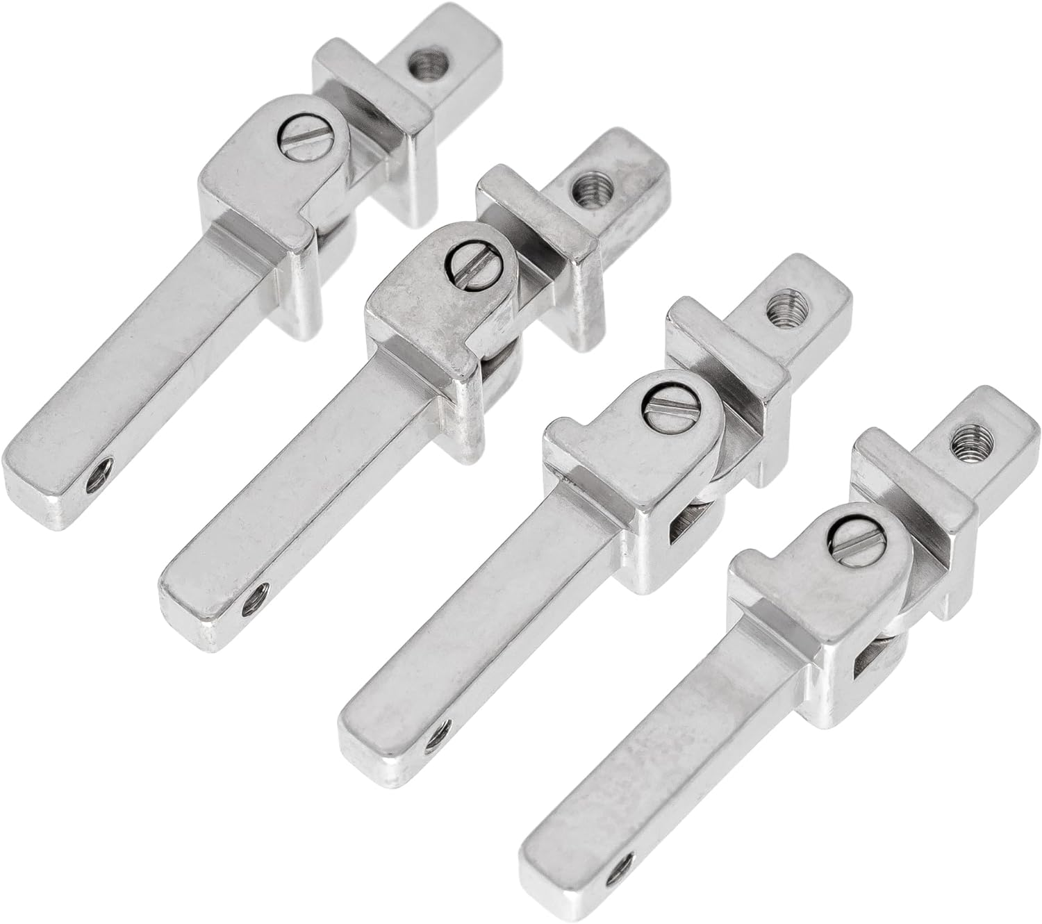 2 Set 4Pcs 2.5Mm Stainless Steel Universal Barrel Spring Hinge Assembly Eyeglass Frame Glasses Replacement Part - Optical Insert Eye Wear Specs Repair Screw in Temple Joint Spectacles Bracket image number 6