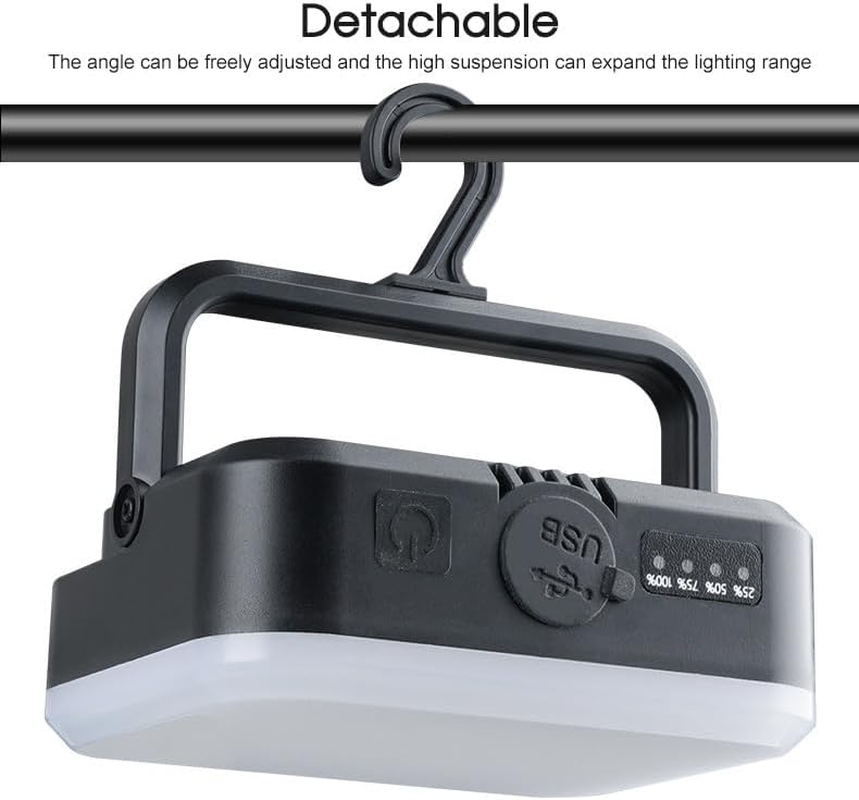 Tootoo LED Solar Camping Lantern USB Rechargeable Outdoor Tent Emergency Night Light image number 5