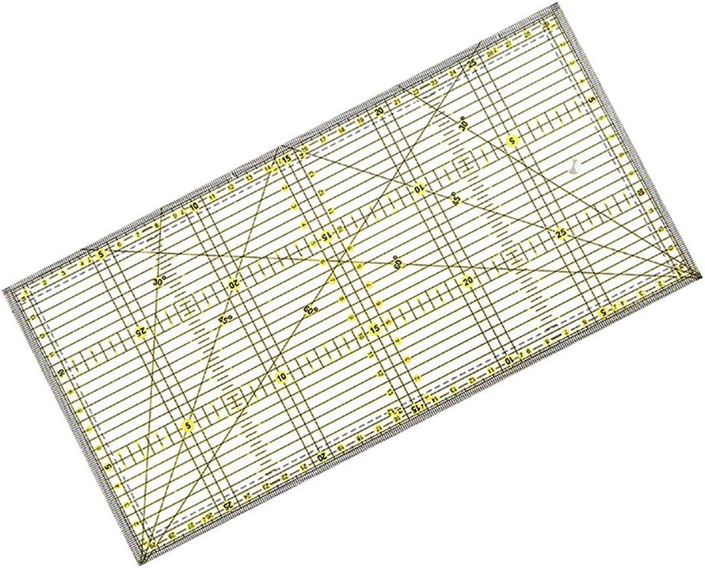 Multi-Purpose Quilting Ruler for Patchwork, DIY Garment Design, Sewing & Crafts - Double Colored Grid Lines Template, 15 Cm X 30 Cm image number 3