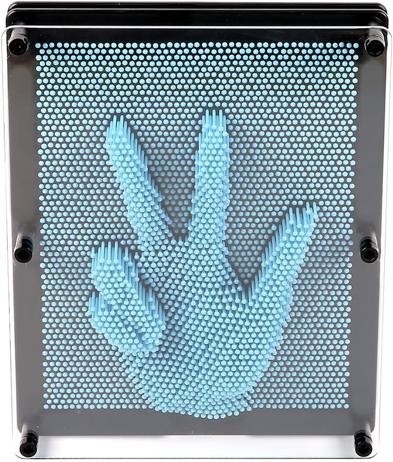 3D Pin Art Board - Extra Large 10" X 8" Impression Sculpture for Kids and Adults - Hand Mold Board Gift - Light Blue image number 2