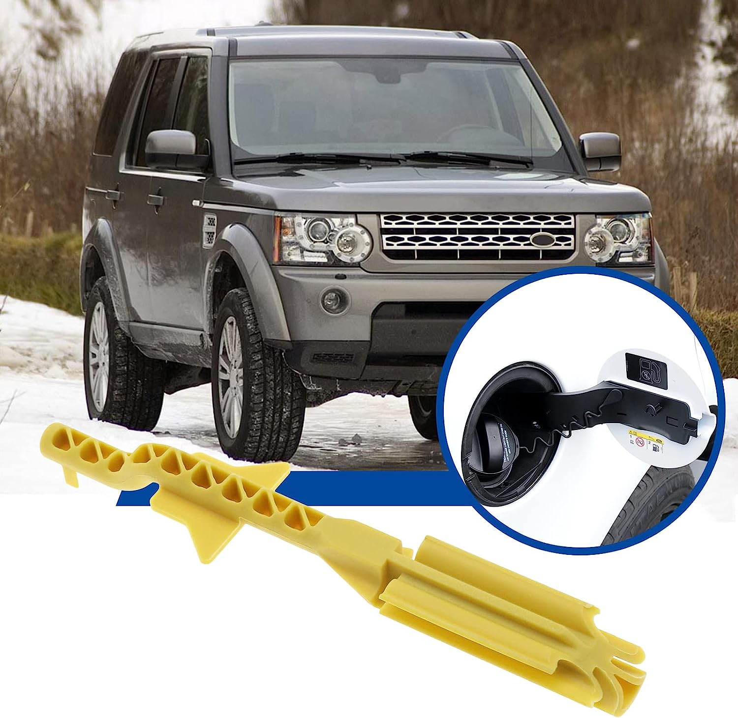 Emsea Fuel Cap Unlocker LR014047 Fuel Filler Restrictor Tool Fuel Tank Filler Neck Restrictor Compatible with Land Rover Freelander 2 Discovery 3 4 Range Rover Sport/Evoque image number 6