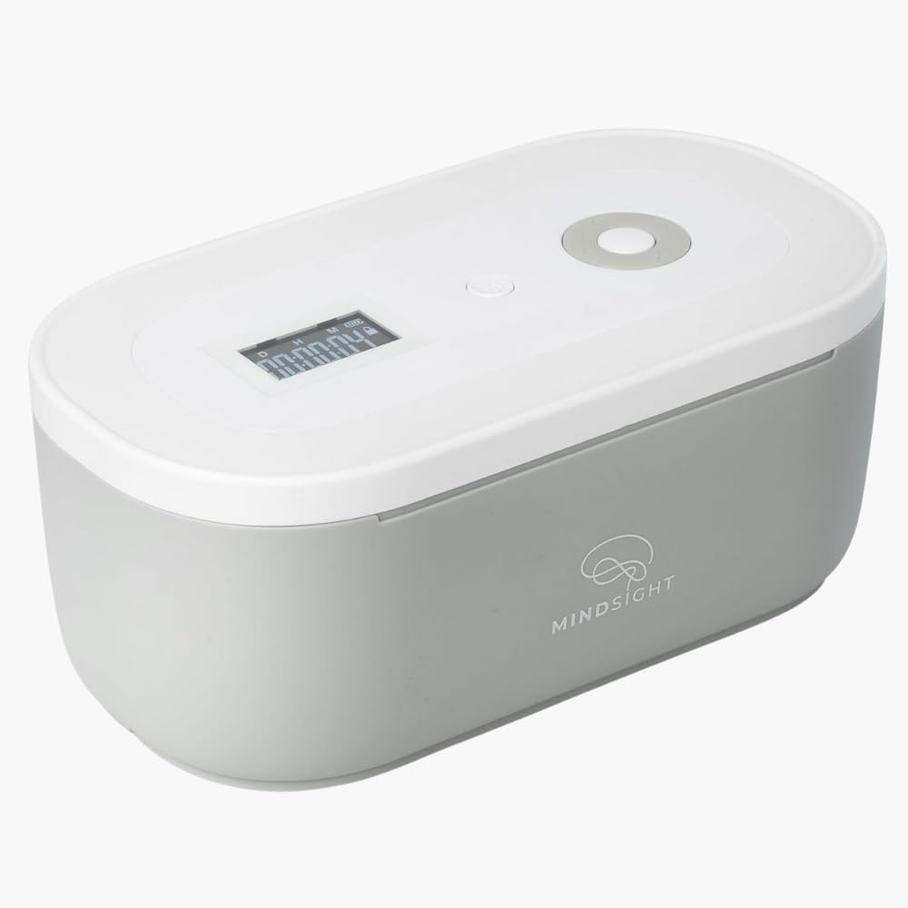 Mindsight Timed Lock Box to Help Detach from Phone, Video Games, Snacks & Cravings | Out of Sight Out of Mind | Simple Mindfulness Tool to Live in the Moment | Stress & Anxiety Relief | Teens/Adults