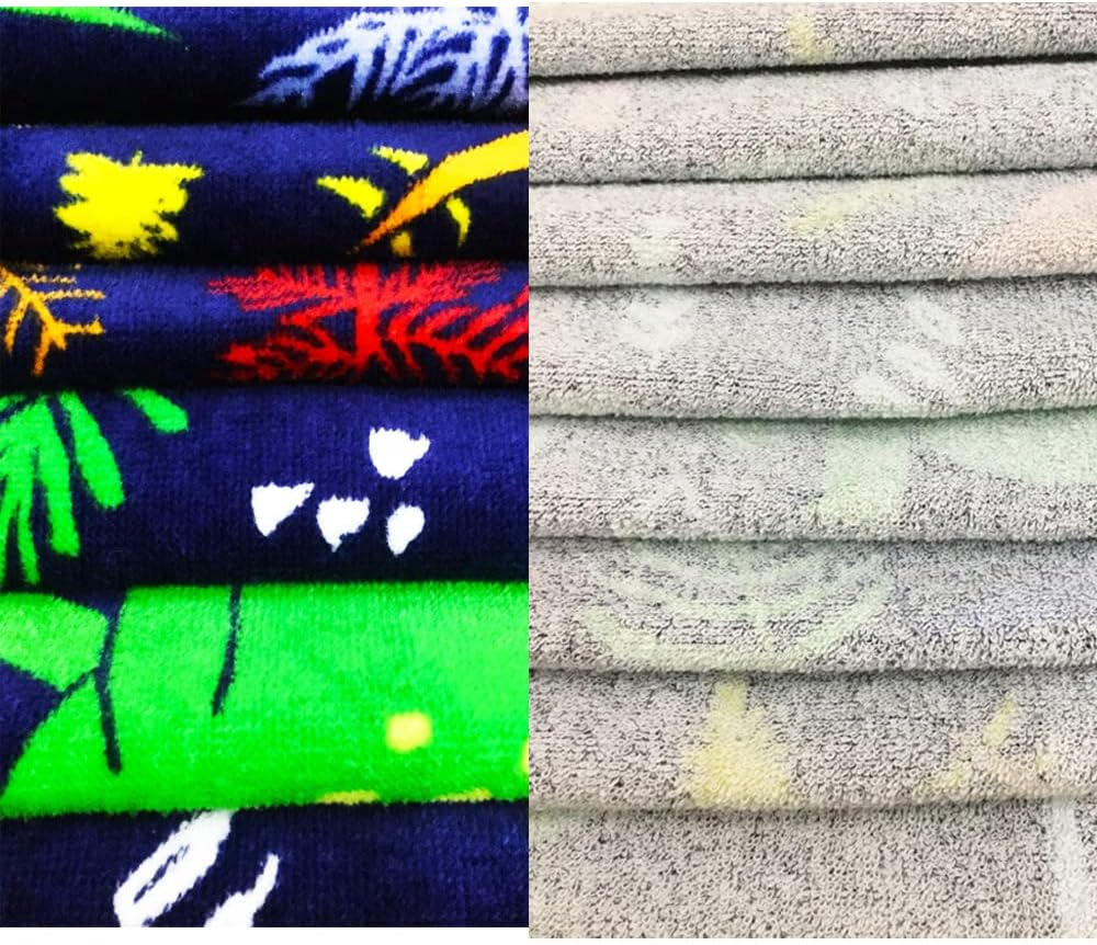 YIFONTIN Beach Towel for Kids, 100% Cotton Soft Blanket Throw, 24&rdquo; X 48&rdquo; Dinosaur Terry Towel for Travel, Beach, Swimming, Bath, Camping, and Picnic. image number 4