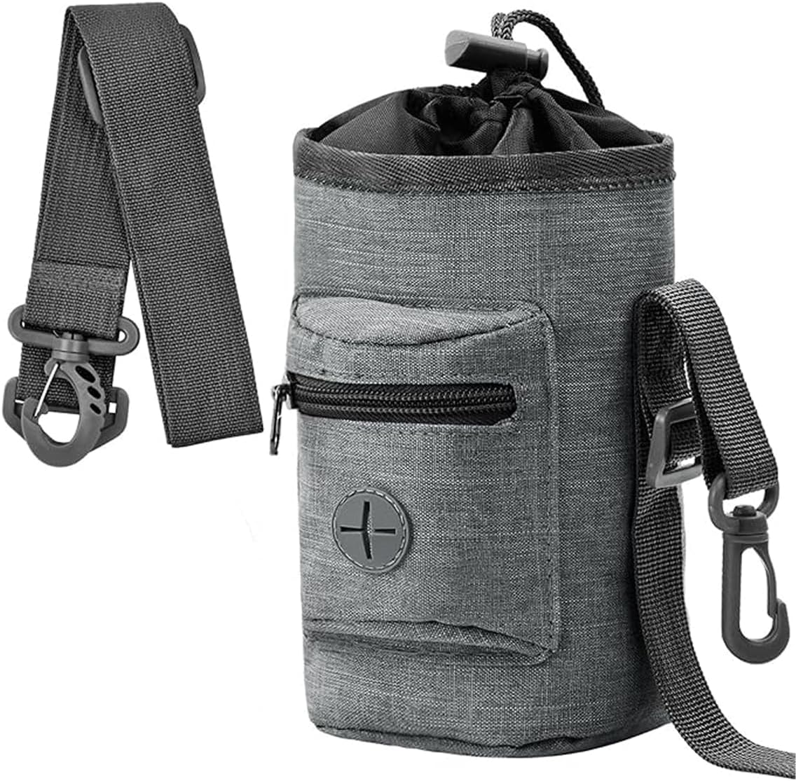AIMALL Portable Dog Training Bag with Snack and Garbage Collection Features, Multi-Use Waist Bag for Walking and Training, Lightweight Weatherproof Design