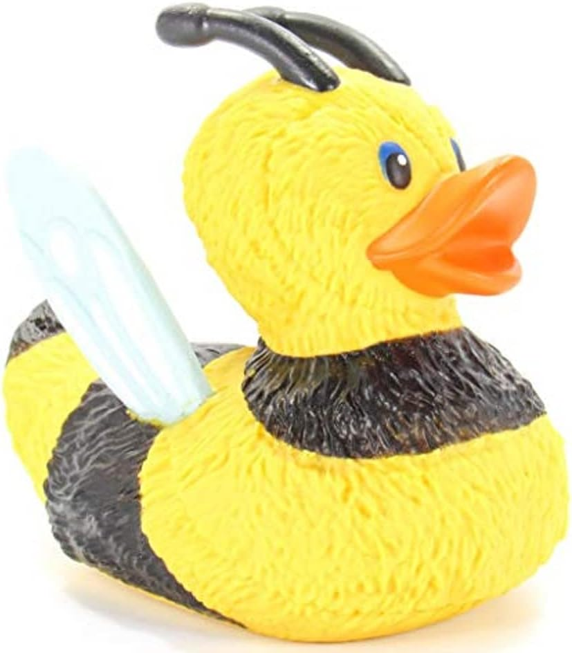 Wild Republic Rubber Duck, Bee, Gift for Kids, Great Gift for Kids and Adults, 4 Inches image number 1