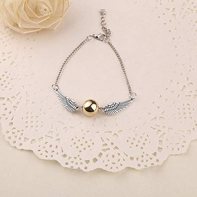 Golden Snitch Chain Harry Potter Bracelet for Harry Potter Fans Gifts Collection or Decorations Magical Cosplay Costume Jewellery Gift Men and Women Creative Gift image number 5